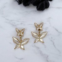 Серьги Mirshine Butterfly White
