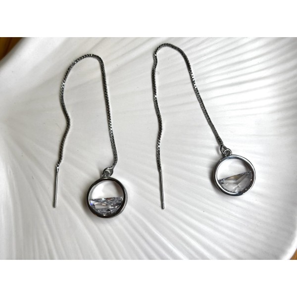 Сережки Mirshine Ice Drop Silver