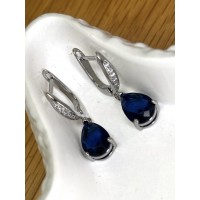 Сережки Mirshine Tear Blue/Silver