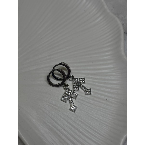 Сережки Mirshine Cristal Cross White