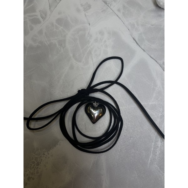 Чокер Mirshine LeatherHeart Black