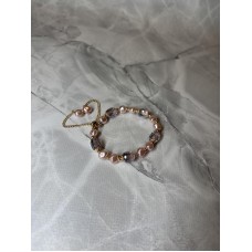 Браслет Mirshine Crystal Pink/Gold 