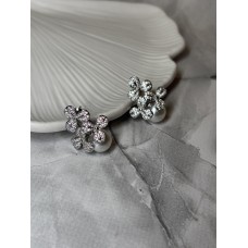 Сережки Mirshine Peаrl Flower Silver