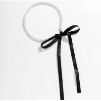 Кольє Mirshine Pearl White/Black