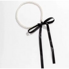 Кольє Mirshine Pearl White/Black