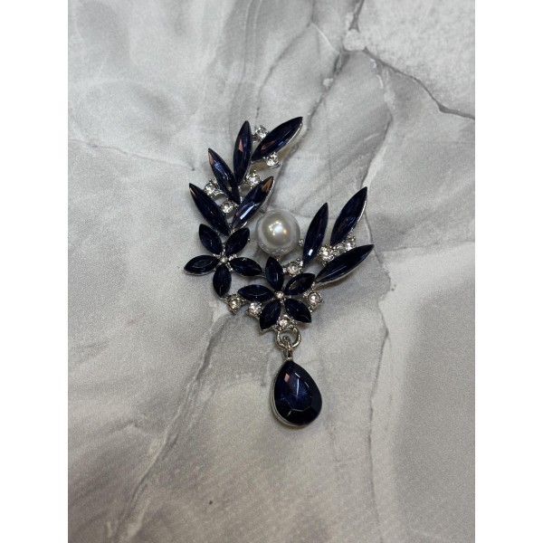 Брошка Mirshine Weath Blue/White