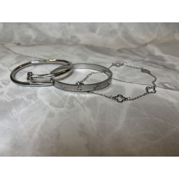 Браслет Mirshine Lacky Clover Silver
