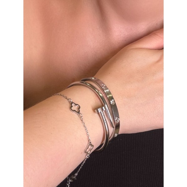 Браслет Mirshine Lacky Clover Silver