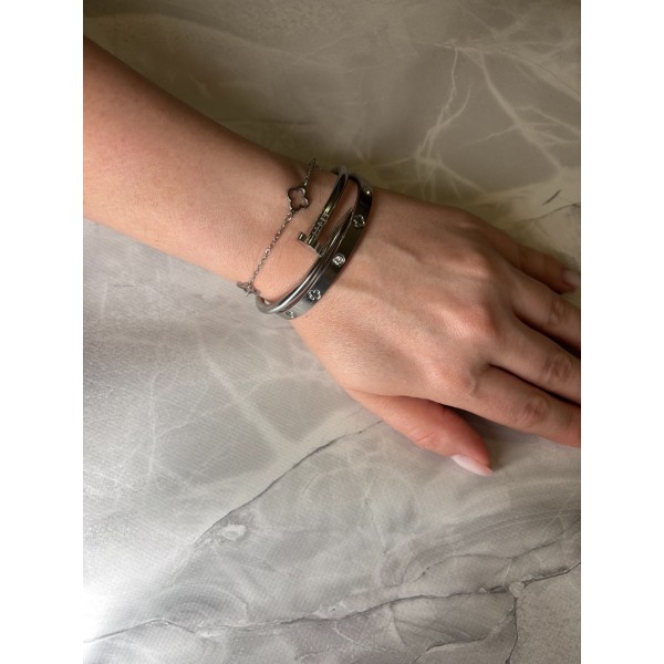 Браслет Mirshine Lacky Clover Silver