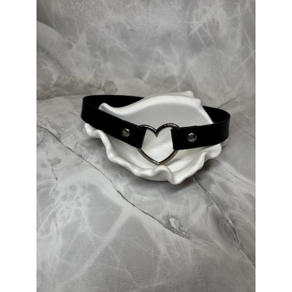 Чокер Mirshine Collar Heart Black 