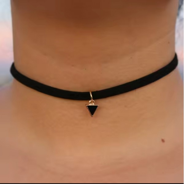 Чокер Mirshine Triangle Black/Gold