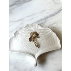 Брошка Mirshine Ginkgo Pearl/Gold