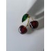 Брошка Mirshine Cherry Red/Gold