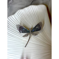 Брошка Mirshine Dragonfly  Violet/Gold