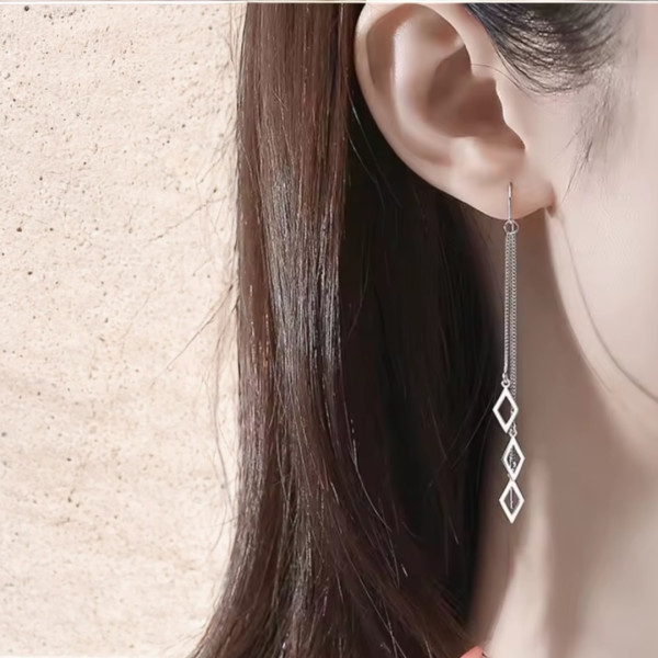 Сережки Mirshine Rhombus Silver