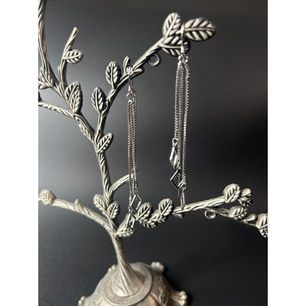 Сережки Mirshine Rhombus Silver