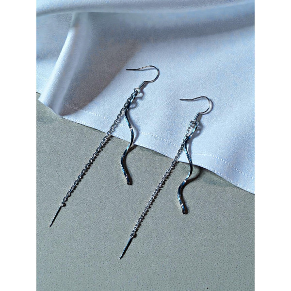 Сережки Mirshine Wave Silver