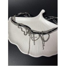 Кольє Mirshine Nexus Cross Silver/Black