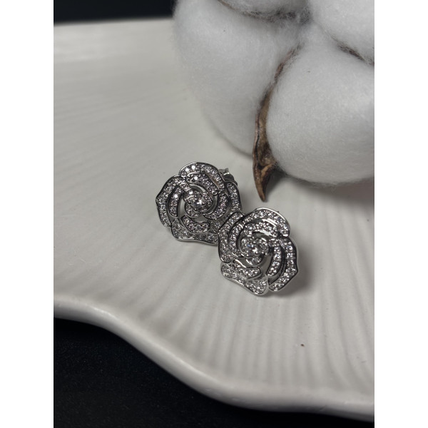 Сережки Mirshine Rose Silver