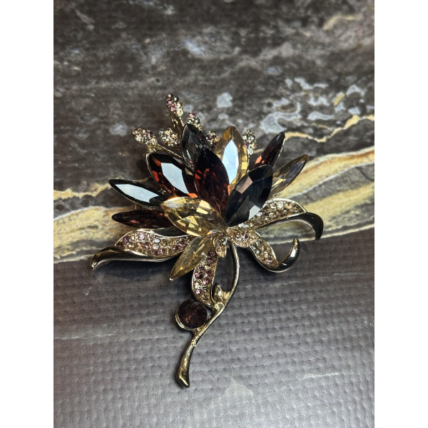 Брошка Mirshine Aster Gold