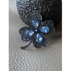 Брошка Mirshine Cloverleaf Blue