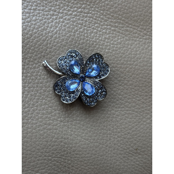 Брошка Mirshine Cloverleaf Blue Брошка Mirshine Cloverleaf Blue