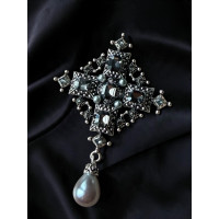 Брошка Mirshine Cristal Cross Black/Silver Брошка Mirshine Cristal Cross Black/Silver