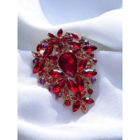 Брошка Mirshine Barocco Red/Gold Брошка Mirshine Barocco Red/Gold