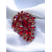 Брошка Mirshine Barocco Red/Gold