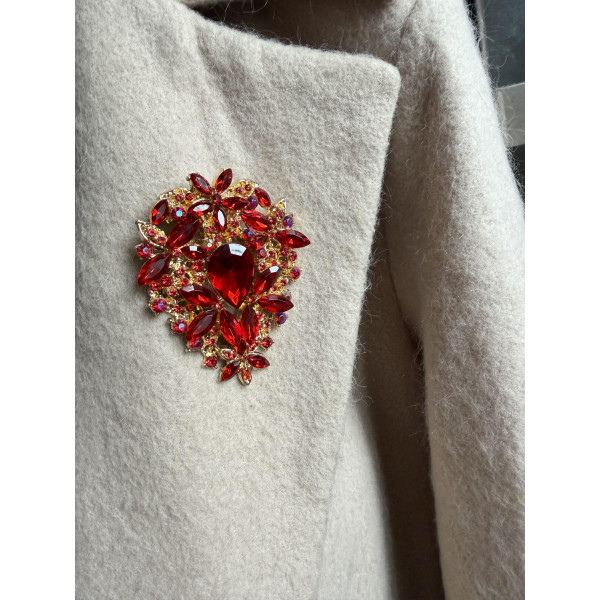 Брошка Mirshine Barocco Red/Gold Брошка Mirshine Barocco Red/Gold