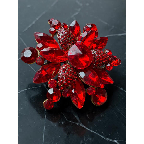 Брошка Mirshine Morning Star Red/Gold