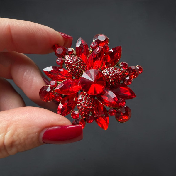 Брошка Mirshine Morning Star Red/Gold Брошка Mirshine Morning Star Red/Gold