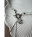 Кольє Mirshine Crystal Heart Silver/White
