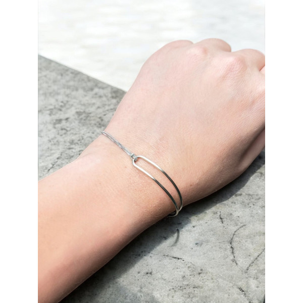 Браслет Mirshine Double Loop Silver Браслет Mirshine Double Loop Silver
