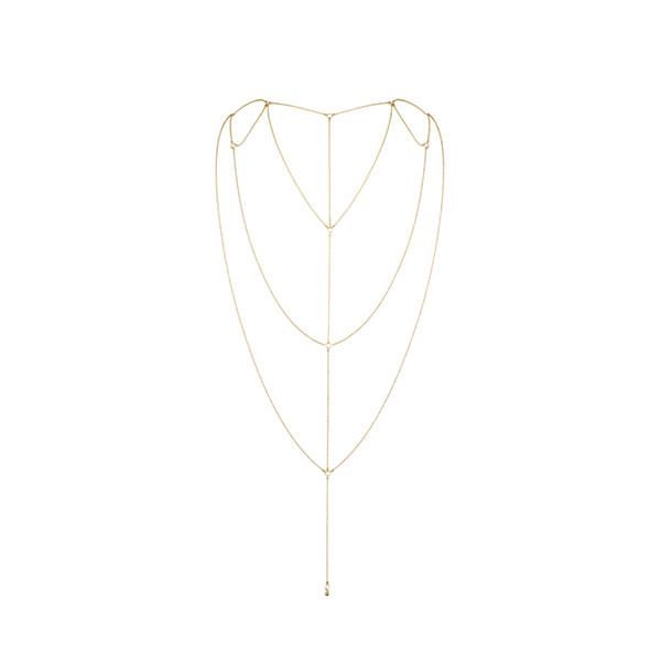 Ланцюжок для спини Bijoux Indiscrets Magnifique Back and Cleavage Chain Золотий