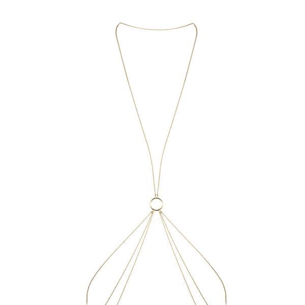 Ланцюжок для тіла Bijoux Indiscrets Magnifique 8 Body Chain Золотий